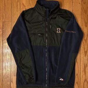 Illinois Pro Player Vintage Zip-Up Fleece Size Medium